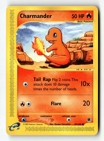 Pokemon Card Charmander (97) LP Expedition 097/165