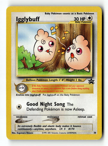 Pokemon Card Igglybuff LP WoTC Promo 36/53