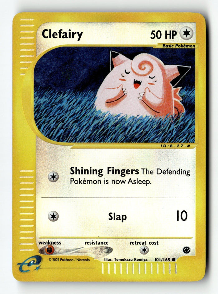 Pokemon Card Clefairy Reverse Holo LP Expedition 101/165