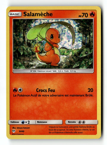 Pokemon Card Charmander LP McDonald's FRENCH 2019 HOLO Salameche Common 1/70