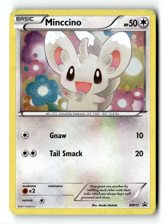 Pokemon Card Minccino - (Cosmos Holo) Holo LP Black and White Promos BW13