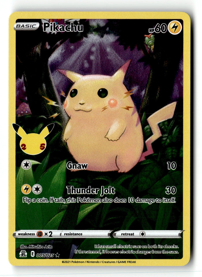 Pokemon Card Pikachu LP Celebrations 005/025