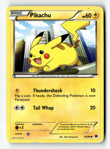 Pokemon Card Pikachu LP Next Destinies 39/99