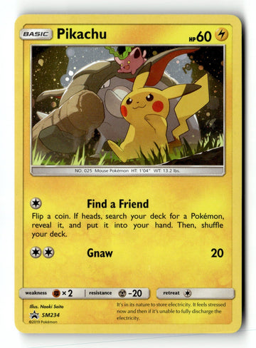 Pokemon Card Pikachu - Holo LP SM Promos SM234