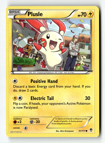 Pokemon Card Plusle LP XY - Furious Fists 31/111