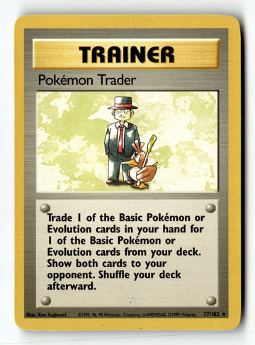 Pokemon Card Pokemon Trader LP Base Set 077/102