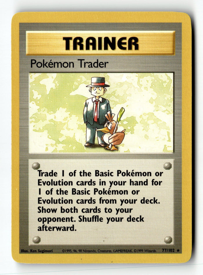 Pokemon Card Pokemon Trader LP Base Set 077/102