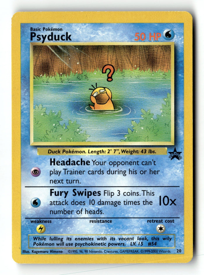 Pokemon Card Psyduck LP WoTC Promo 20/53