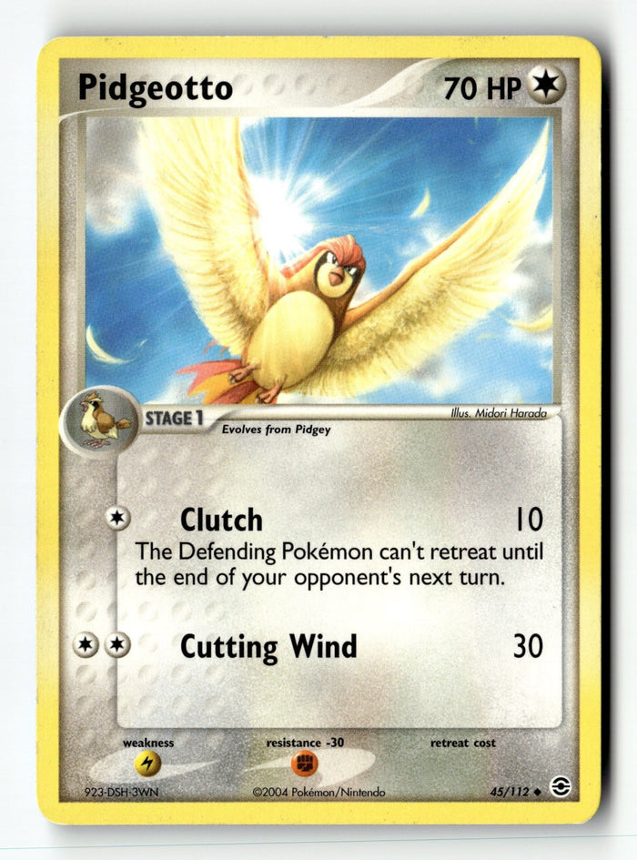 Pokemon Card Pidgeotto LP FireRed & LeafGreen 45/112