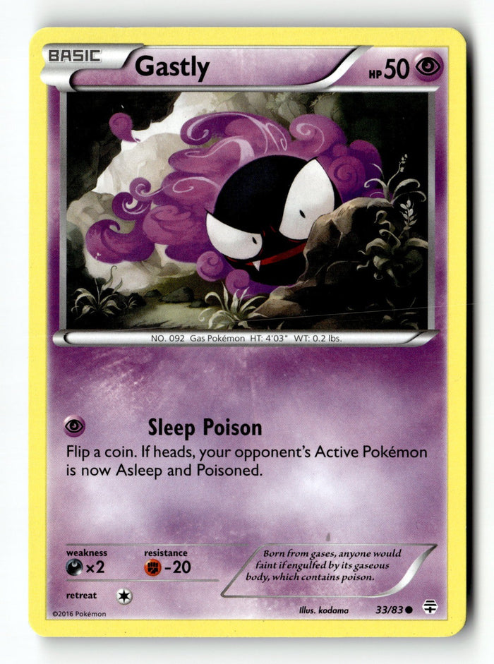 Pokemon Card Gastly LP Generations 33/83