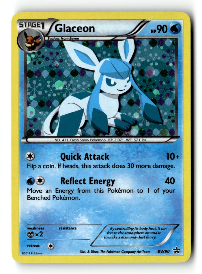 Pokemon Card Glaceon - Holo LP Black and White Promos BW90