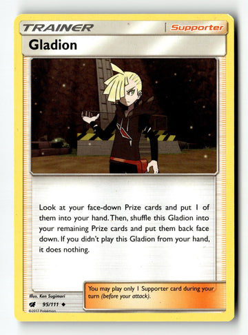 Pokemon Card Gladion LP SM - Crimson Invasion 95/111