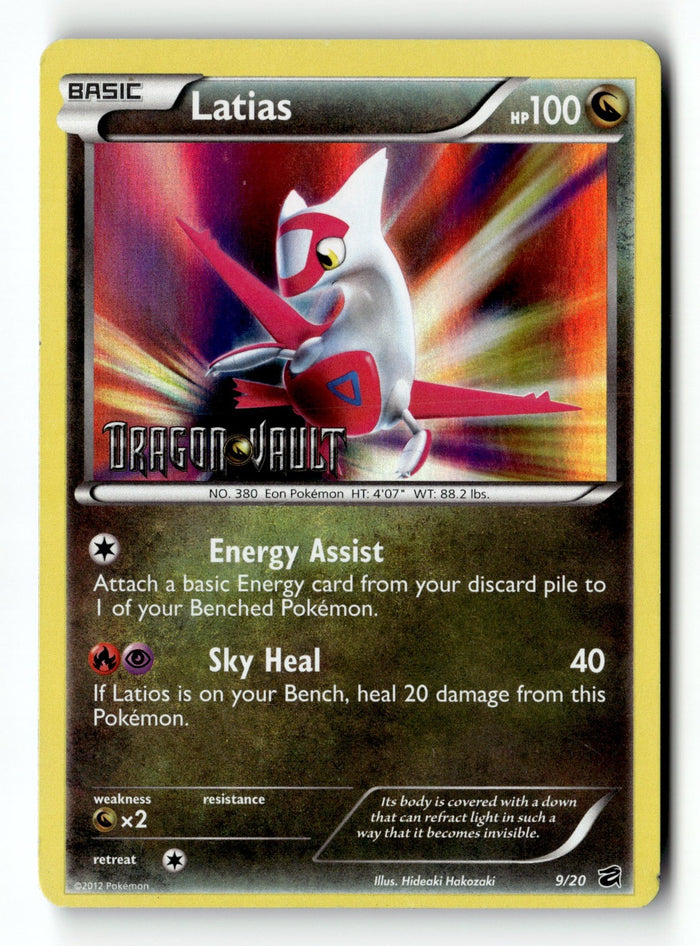 Pokemon Card Latias LP Dragon Vault 9/20 Stamped