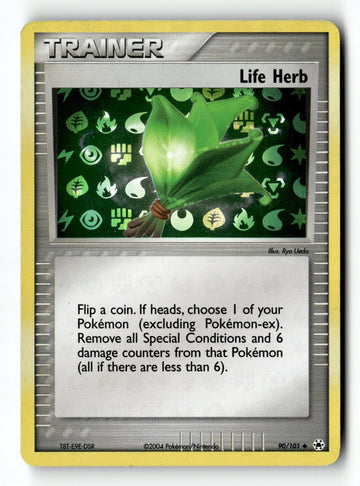 Pokemon Card Life Herb Reverse Holo LP Hidden Legends 90/101