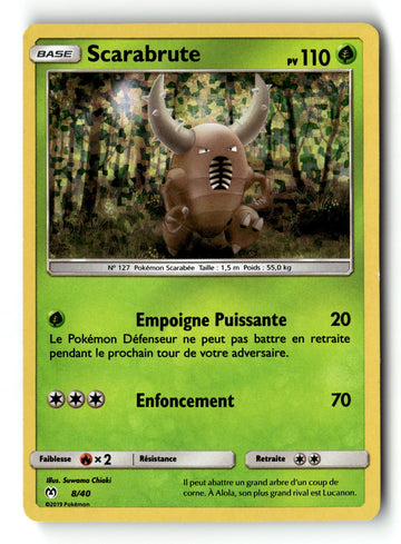 Pokemon Card Pinsir McDonald 2019 FRENCH 8/40