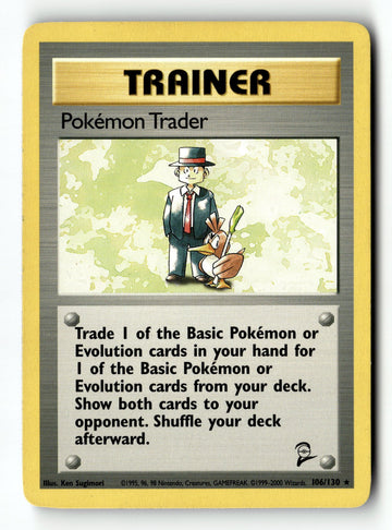 Pokemon Card Pokemon Trader Normal LP Base Set 2 106/130