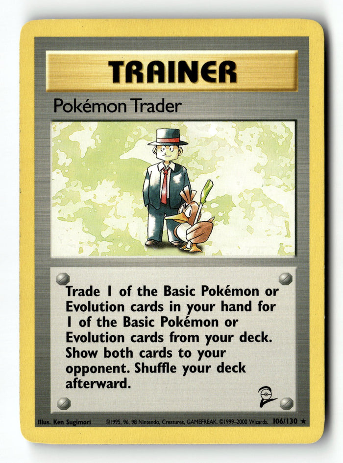 Pokemon Card Pokemon Trader Normal LP Base Set 2 106/130
