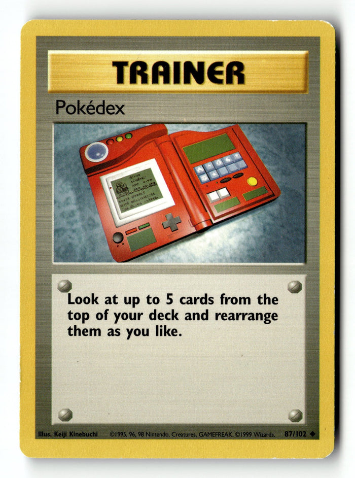 Pokemon Card Pokedex Unlimited LP Base Set 087/102