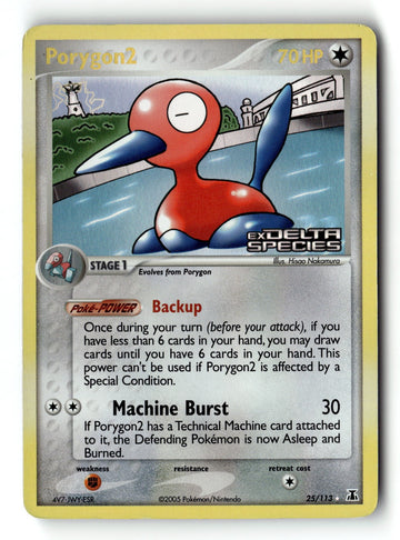 Pokemon Card Porygon2 Reverse Holo LP Delta Species 25/113