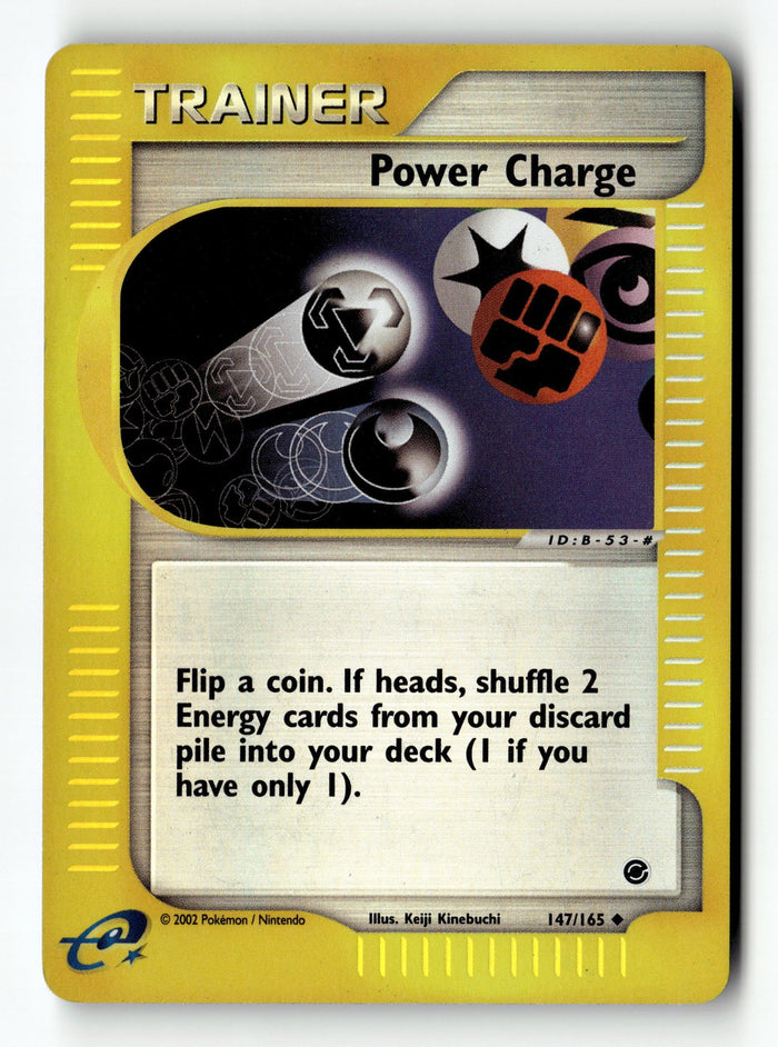 Pokemon Card Power Charge Reverse Holo LP Expedition 147/165