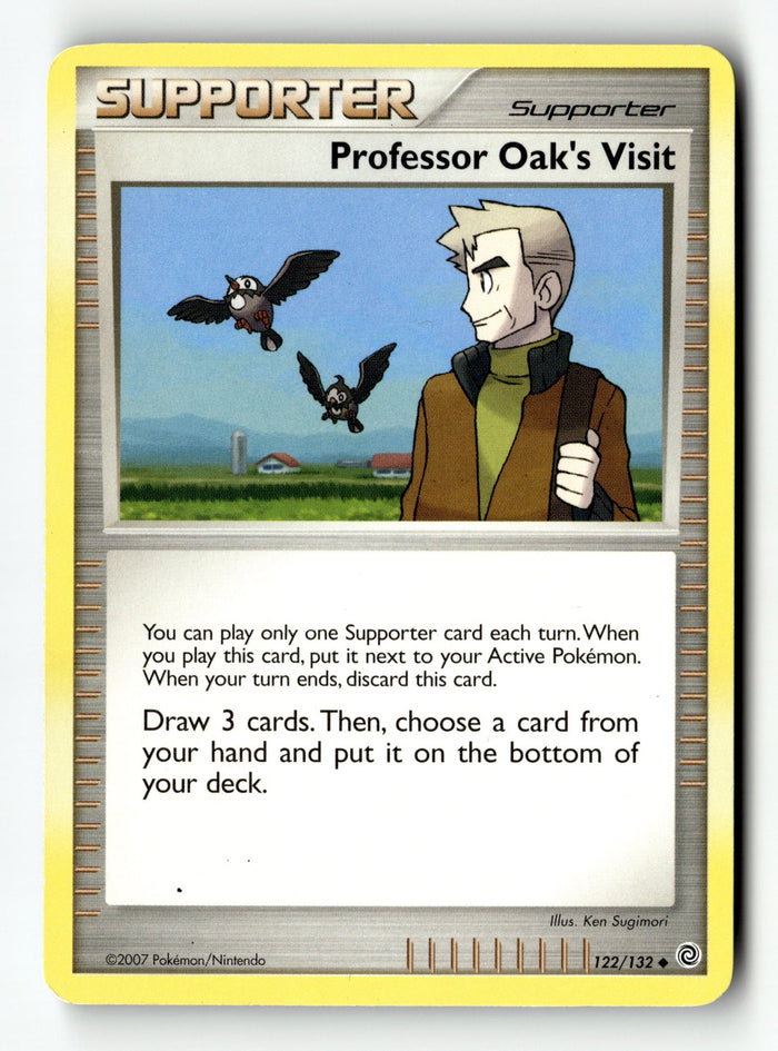 Pokemon Card Professor Oak's Visit Normal LP Secret Wonders 122/132