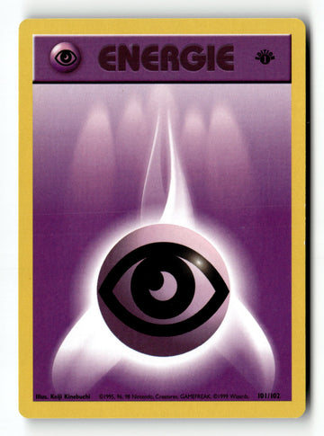 Pokemon Card Psychic Energy 1st Edition LP Base Set (Shadowless) 101/102