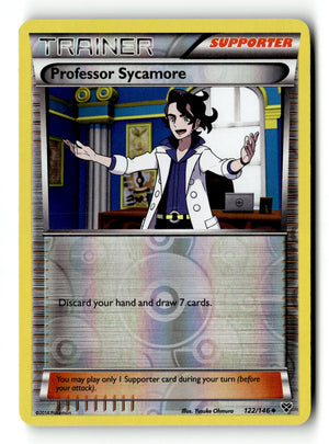 Pokemon Card Professor Sycamore Reverse Holo LP 122/146