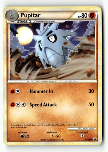 Pokemon Card Pupitar (39) Normal LP Unleashed 39/95