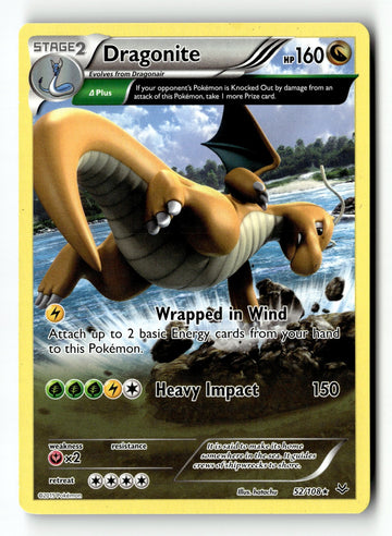 Pokemon Card Dragonite - 52/108 (XY Roaring Skies) LP Deck Exclusives 052/108