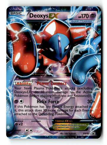 Pokemon Card Deoxys EX (Team Plasma) - Holo LP Black and White Promos BW82