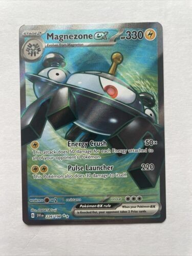 POKEMON MAGNEZONE EX 226/198 RARE HOLO DOUBLE SCARLET & VIOLET BASE SET SV1 NEW