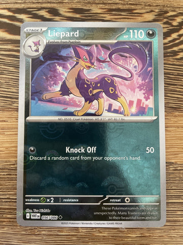 Pokemon White Flare 056/086 Liepard Pokeball Holo
