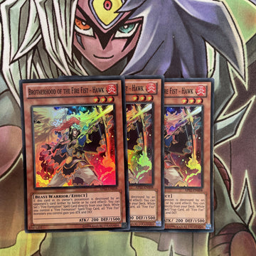 AP02-EN008 x3 Brotherhood of the Fire Fist - Hawk Super Excellent Cond Yugioh