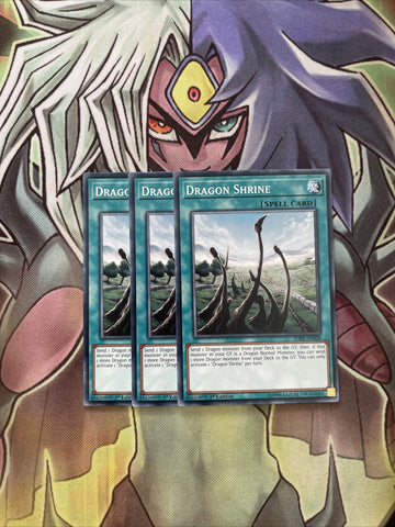 SDRR-EN028 x3 Dragon Shrine Common Excellent Condition Yugioh