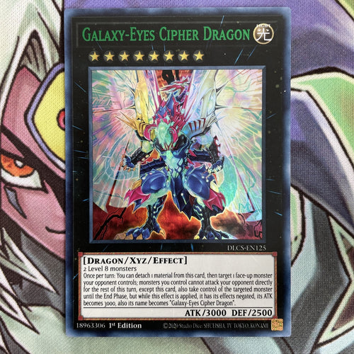 DLCS-EN125 Galaxy-Eyes Cipher Dragon Green Ultra Rare 1st Edition NM Yugioh Card