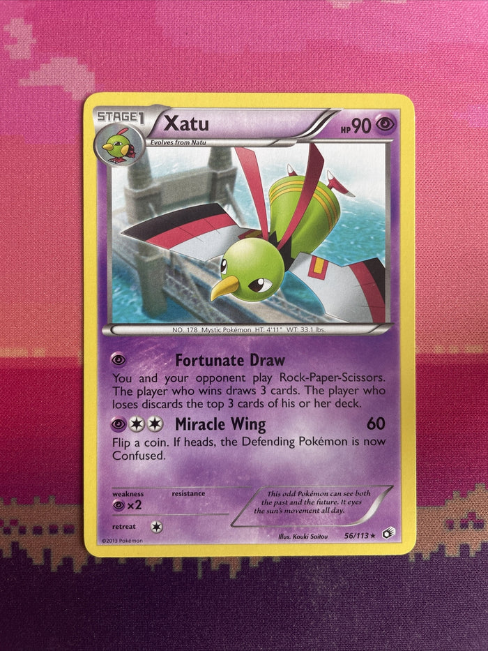 Pokemon Card Xatu Legendary Treasures Rare 56/113 Near Mint