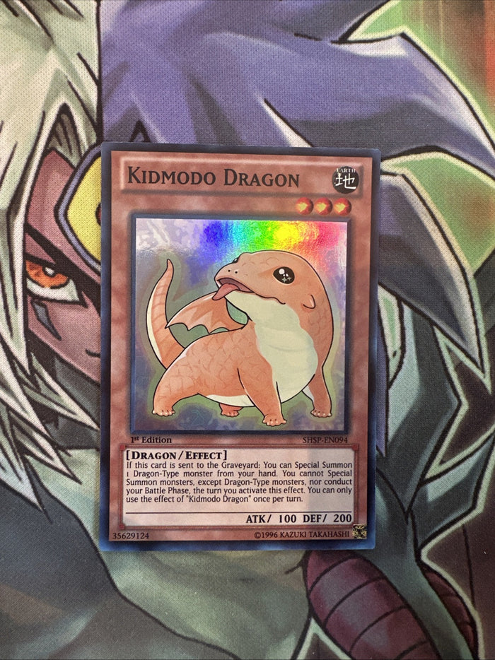 SHSP-EN094 Kidmodo Dragon Super Rare 1st Edition NM Yugioh Card