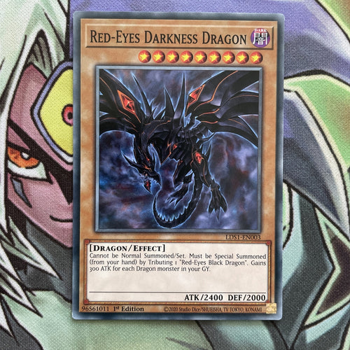 LDS1-EN003 Red-Eyes Darkness Dragon Common 1st Edition Near Mint Yugioh Card