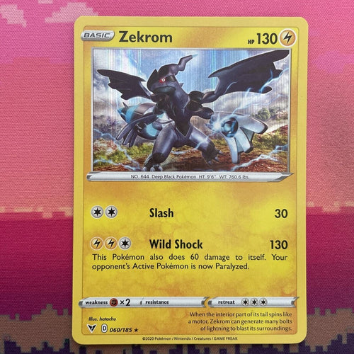 Pokemon Card Zekrom Vivid Voltage Holo Rare 060/185 NM