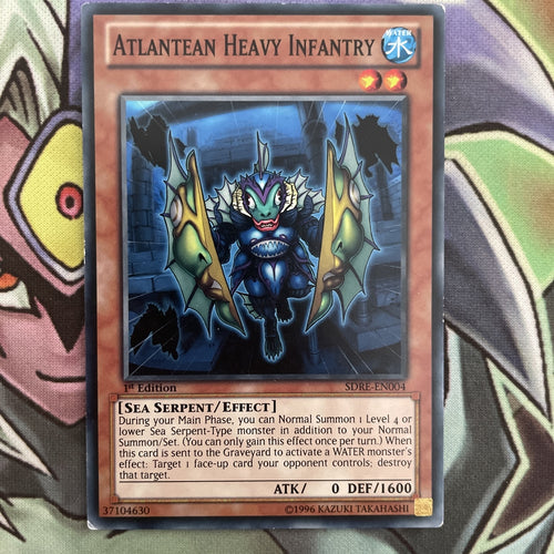 SDRE-EN004 Atlantean Heavy Infantry Common 1st Edition NM Yugioh Card