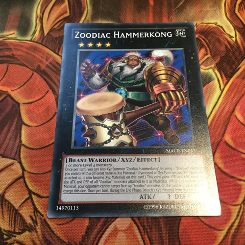 MACR-EN047  Zoodiac Hammerkong Common Yugioh Card 1st Edition New