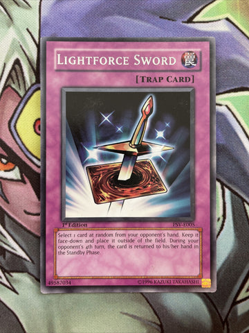 PSV-E005 Lightforce Sword Rare 1st Edition Near Mint Condition Yugioh Card