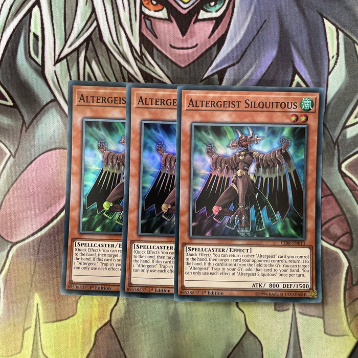 CIBR-EN013 x3 Altergeist Silquitous Super Rare Excellent Condition Yugioh