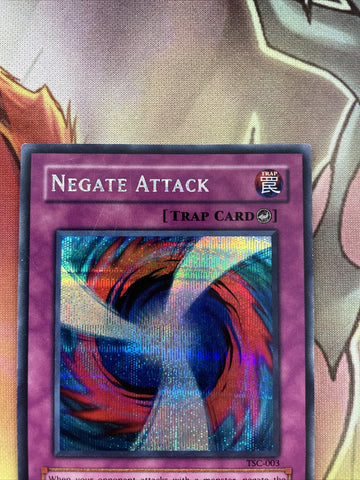 TSC-003 Negate Attack Prismatic Secret Rare Yugioh Card NM (back)