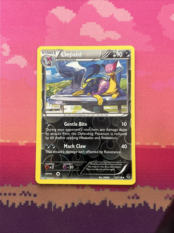 Pokemon Card Liepard Phantom Forces Reverse Holo Uncommon 57/119 NM