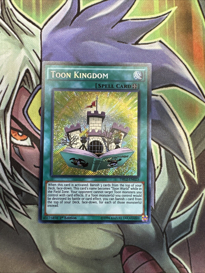DRL2-EN023 Toon Kingdom Secret Rare 1st Edition NM Yugioh Card