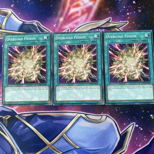 LEDD-ENB16 x3 Overload Fusion Yugioh Playset