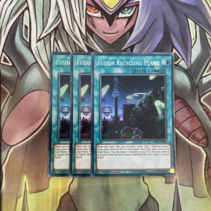 HISU-EN058 x3 Fusion Recycling Plant Super Rare Excellent Condition Yugioh