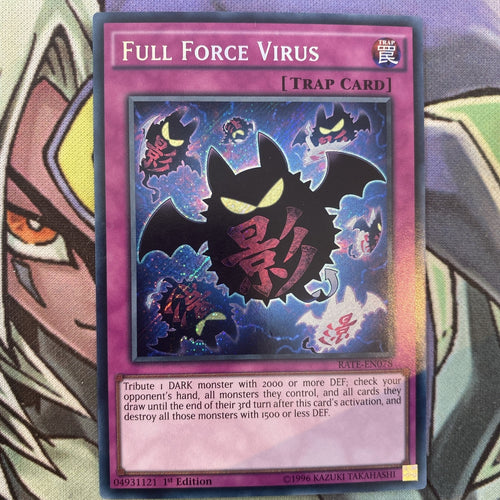 RATE-EN078 Full Force Virus Secret Rare 1st Edition NM Yugioh Card