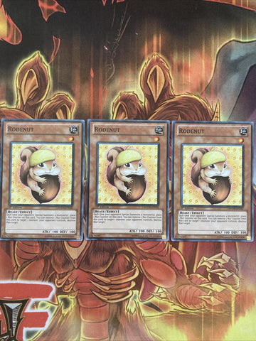 PHSW-EN032 Yu-Gi-Oh 3x Rodenut (Mixed) Yugioh Cards